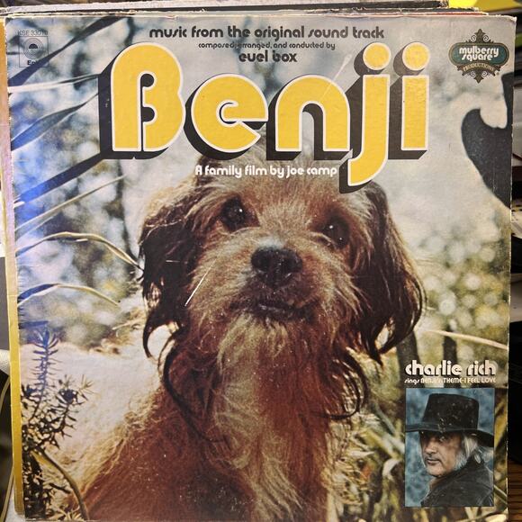 Benji Music From The Original Soundtrack 1974 ULTRASONIC CLEAN Vinyl LP VG+ - Picture 1 of 7